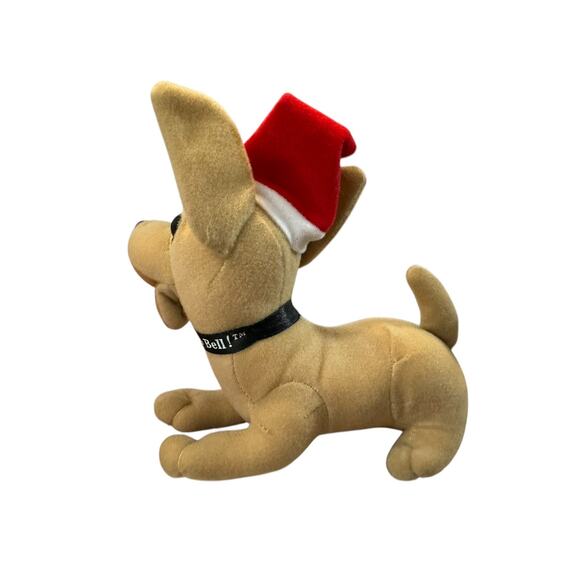 Vintage Applause Yo Quiero Taco Bell Chihuahua Dog 6” Santa Hat Plush Works - Picture 5 of 8